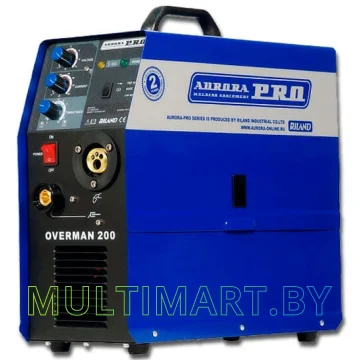 Сварочный аппарат AuroraPRO Overman 200 + сварочная маска Aurora A-998F (black cosmo)